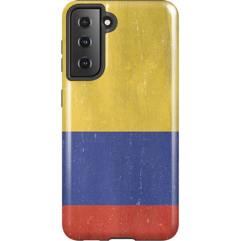 Colombia Flag Distressed Galaxy S21 5G Pro Case